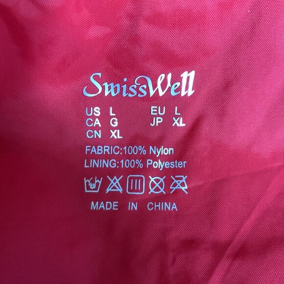 Men's Windbreaker Rain Jacket Hooded Raincoat L - Picture 4 of 7